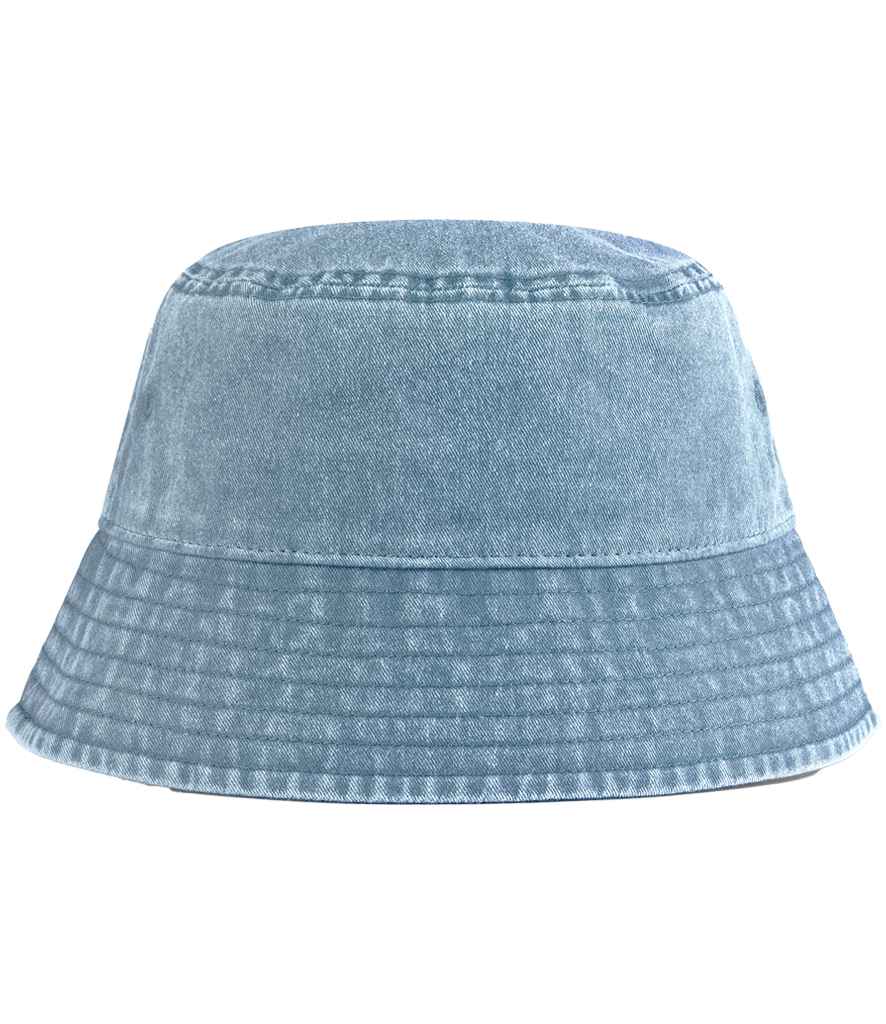 Beechfield Vintage Bucket Hat | Vintage Light Denim