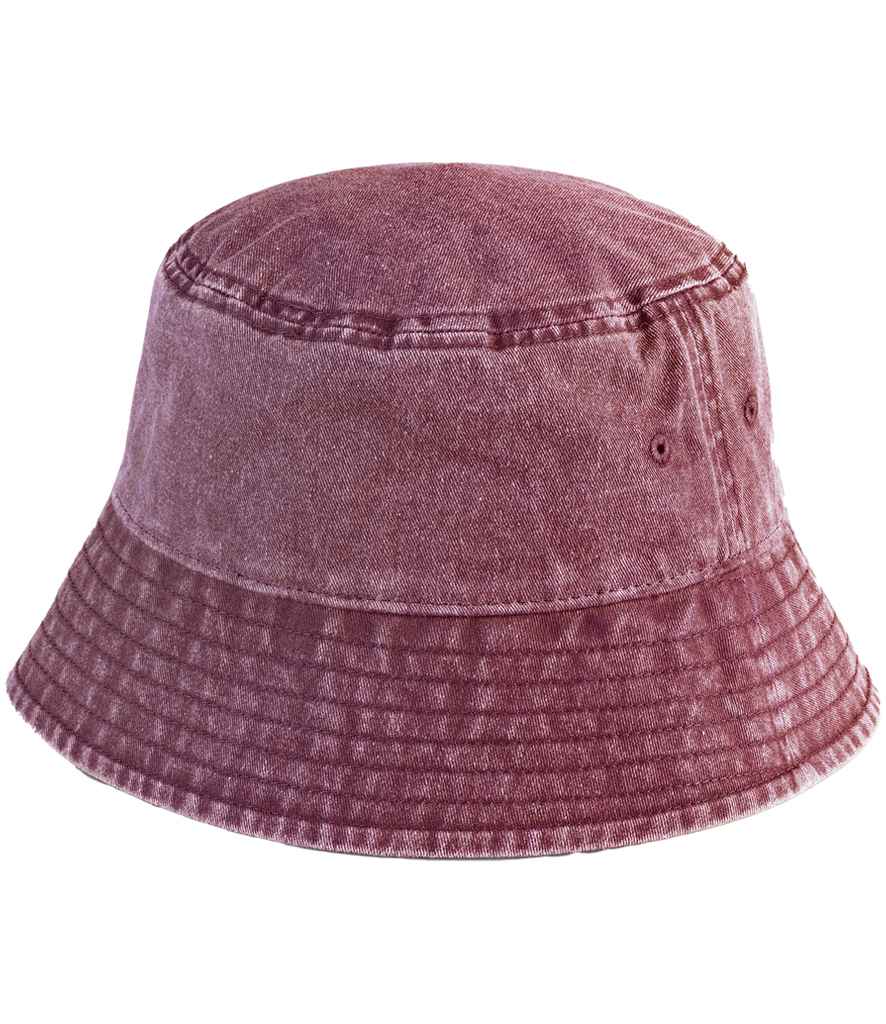 Beechfield Vintage Bucket Hat | Vintage Red