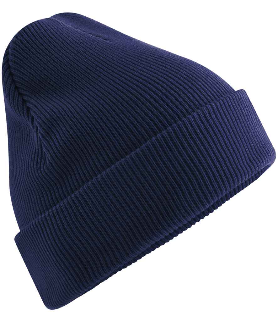 Beechfield Organic Cotton Original Heavyweight Cuffed Beanie | Oxford Navy