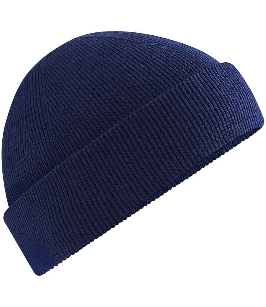 Beechfield Organic Cotton Fisherman Beanie | Oxford Navy
