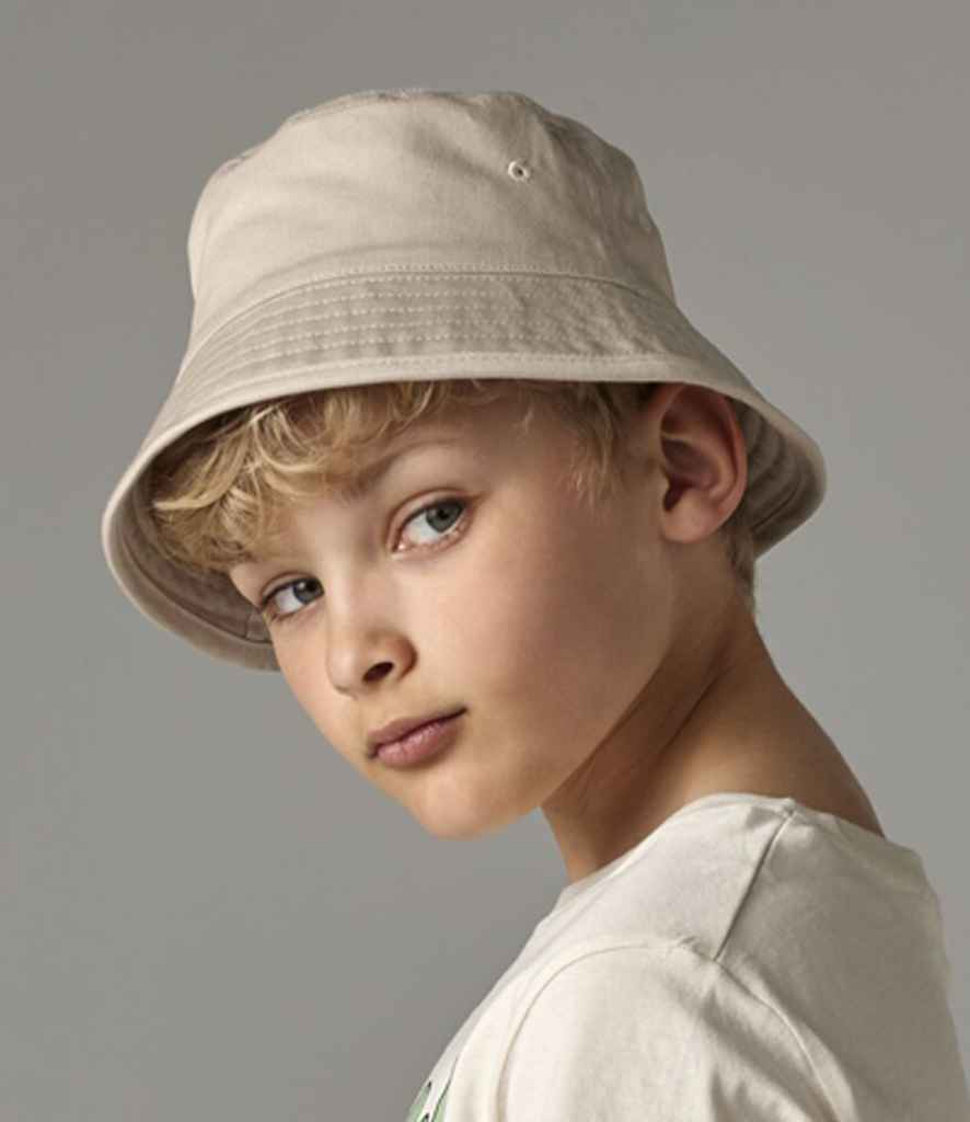 Beechfield Kids Organic Cotton Bucket Hat | Sand