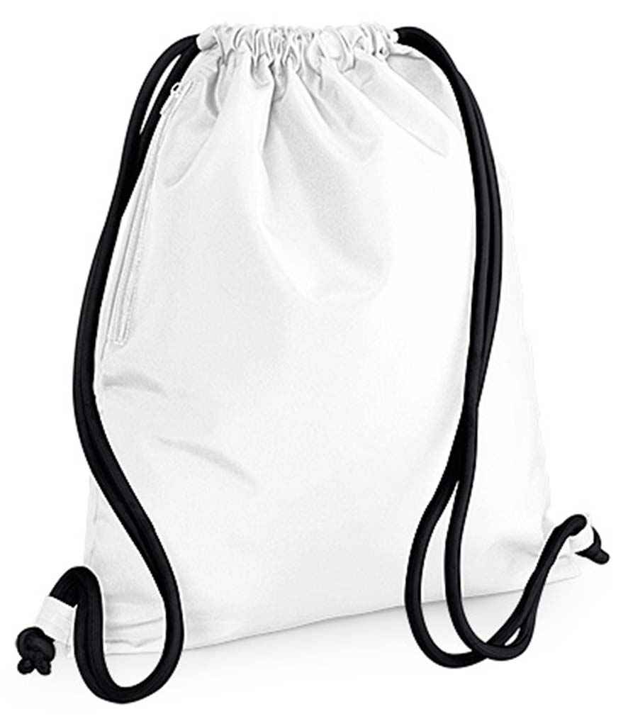 BagBase Icon Gymsac | White/Black