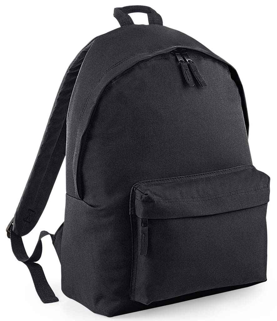 BagBase Original Fashion Backpack | Black/Black