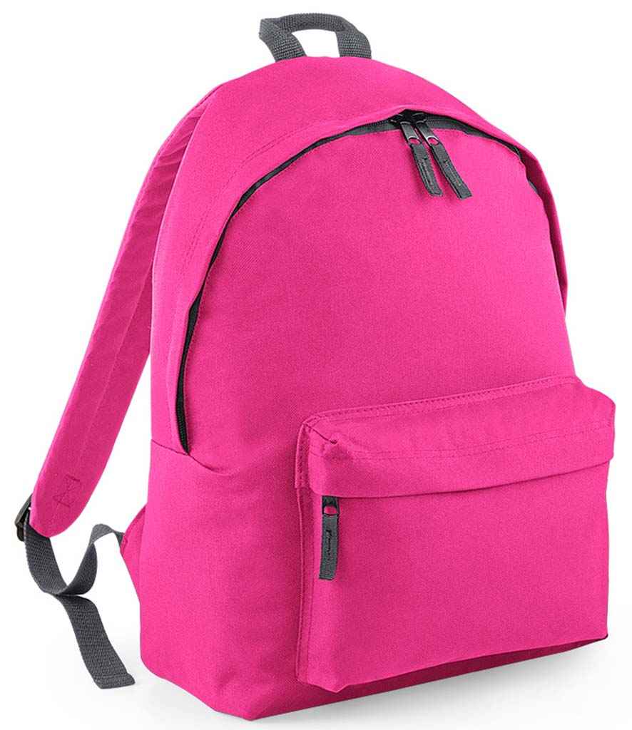 BagBase Original Fashion Backpack | Fuchsia/Graphite Grey