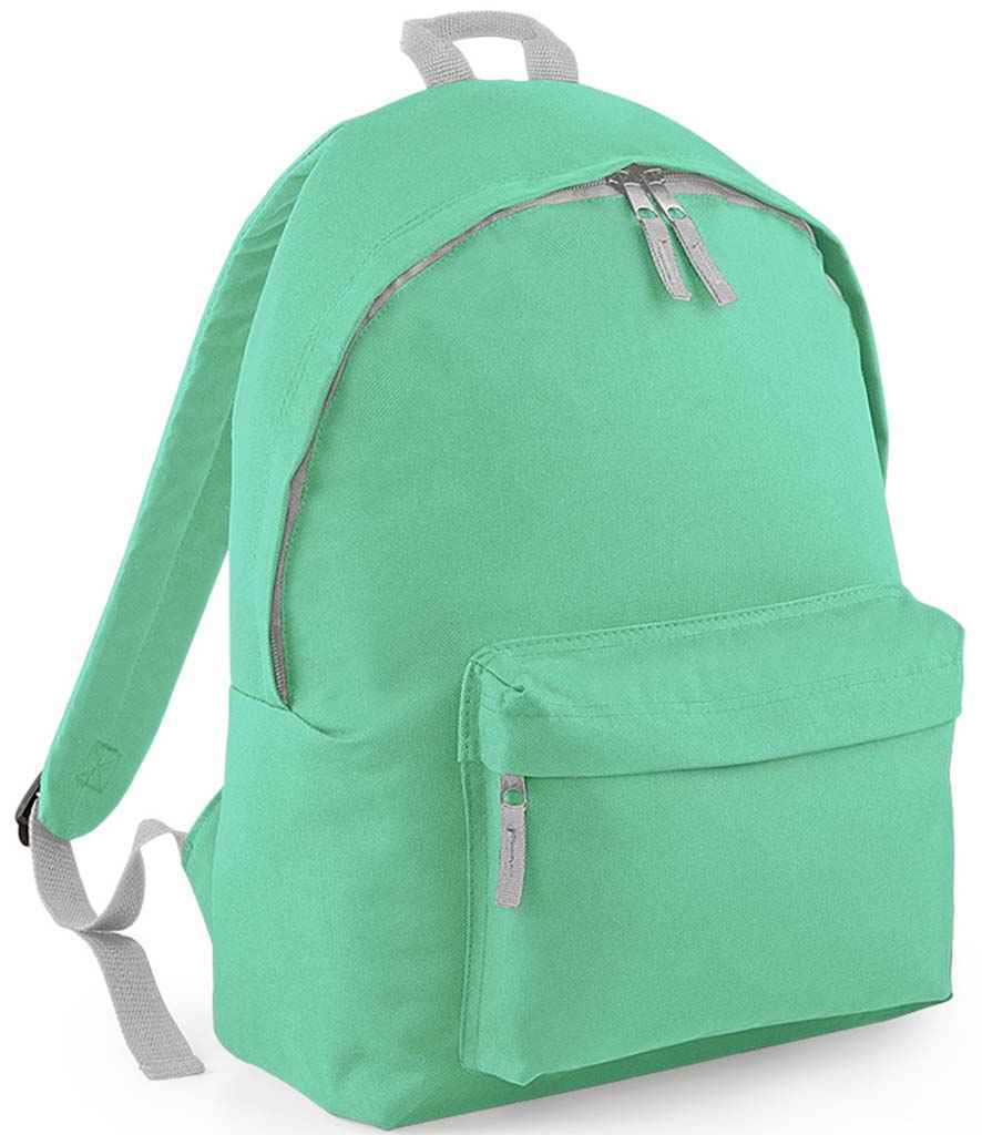 BagBase Original Fashion Backpack | Mint/Light Grey