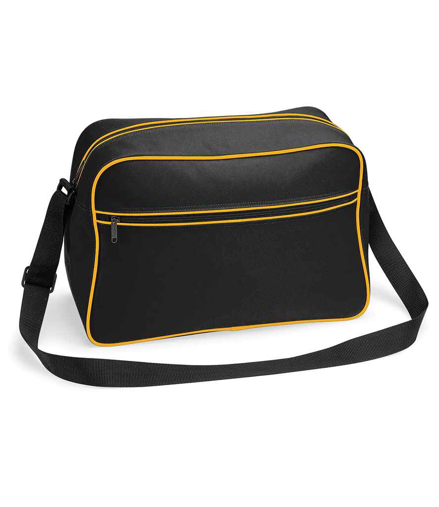 BagBase Retro Shoulder Bag | Black/Gold