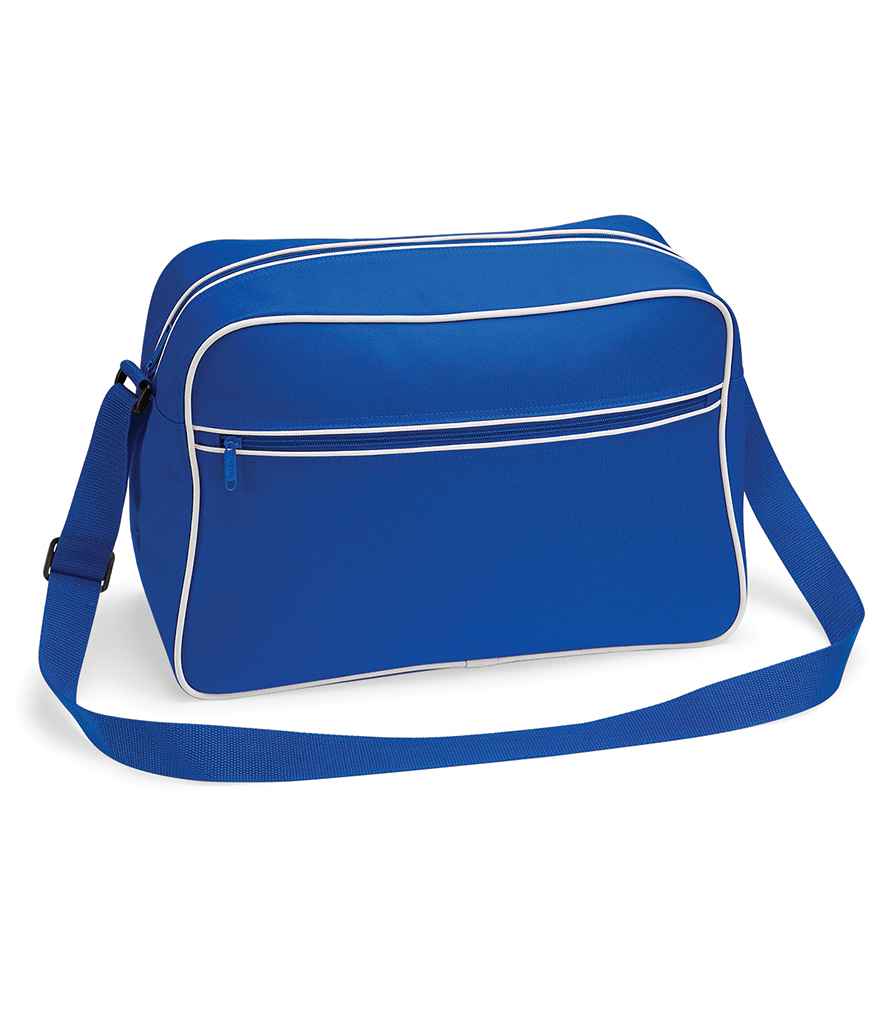BagBase Retro Shoulder Bag | Bright Royal/White