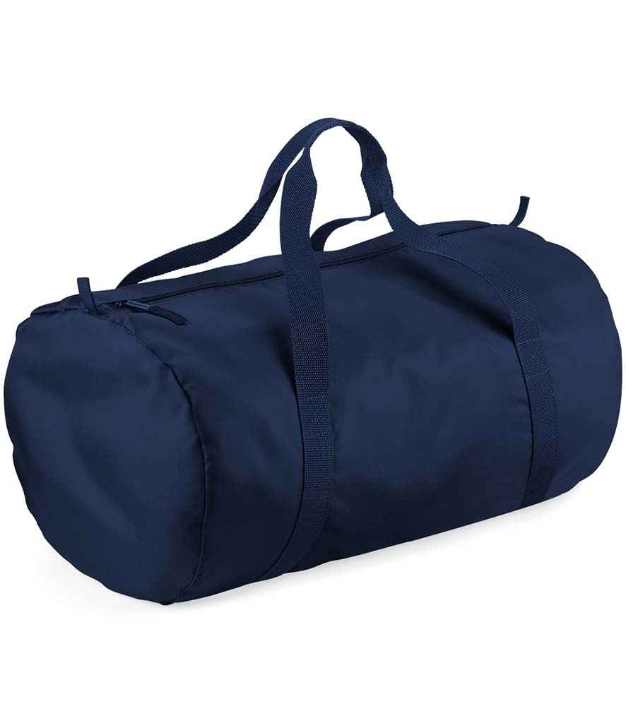 BagBase Packaway Barrel Bag | French Navy/French Navy