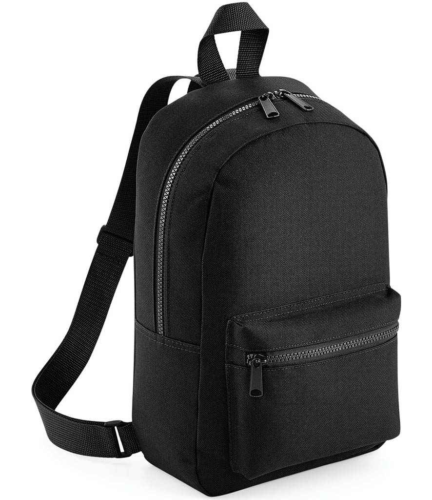 BagBase Mini Essential Fashion Backpack | Black