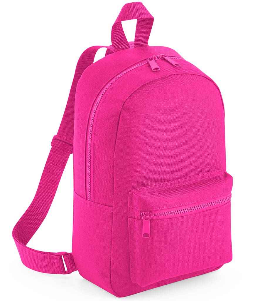 BagBase Mini Essential Fashion Backpack | Fuchsia