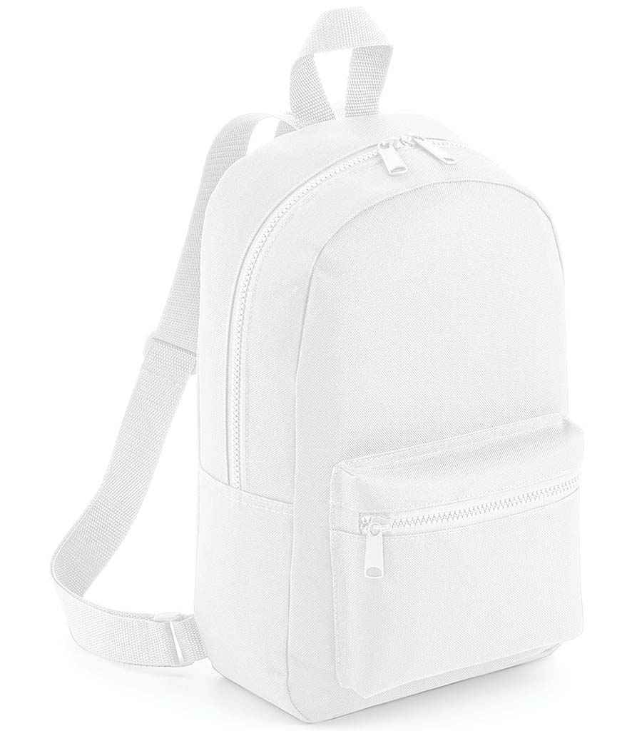 BagBase Mini Essential Fashion Backpack | White