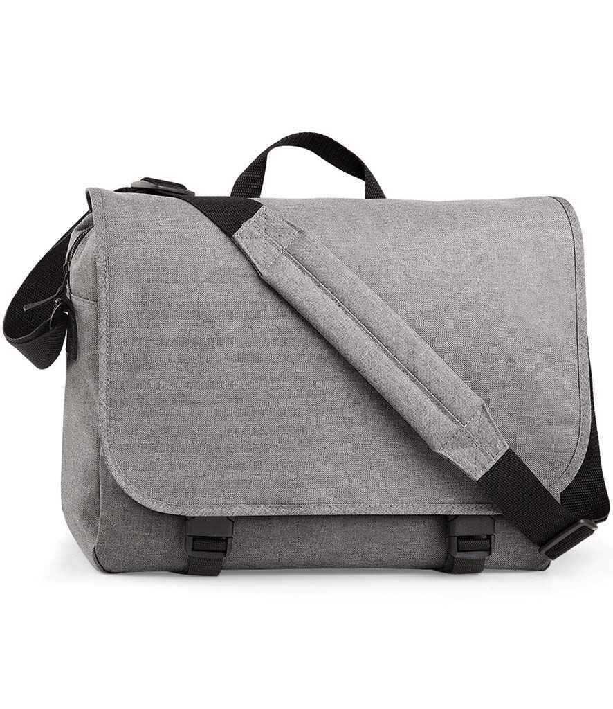 BagBase Two Tone Digital Messenger Bag | Grey Marl
