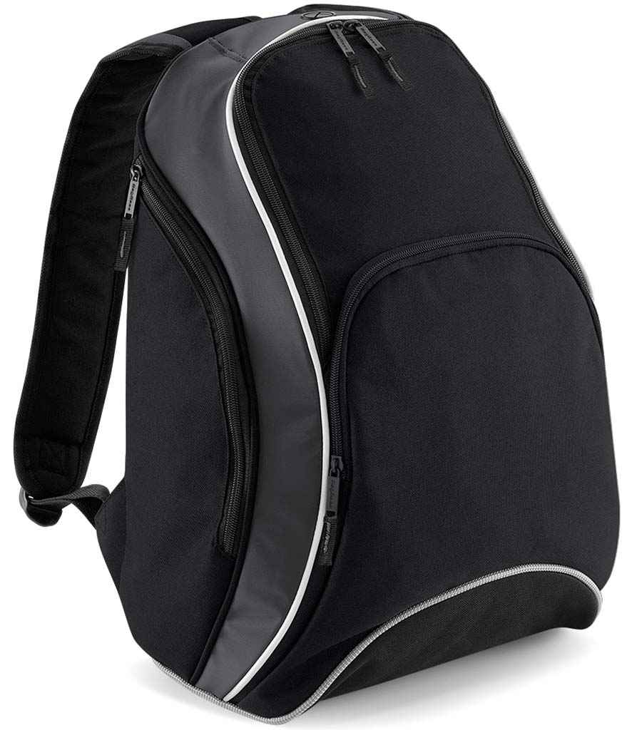 BagBase Teamwear Backpack | Black/Graphite Grey