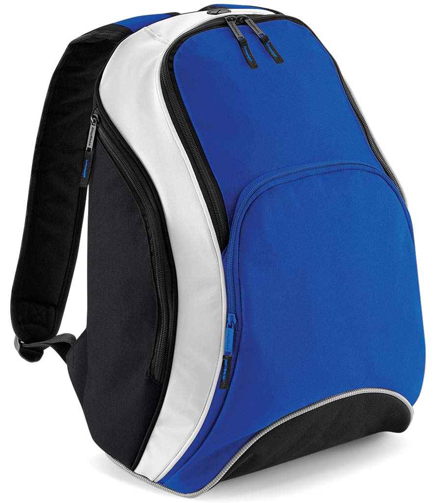 BagBase Teamwear Backpack | Bright Royal/Black