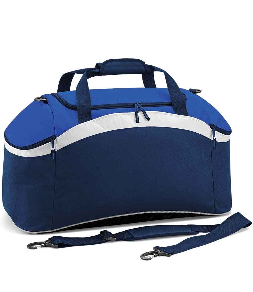 BagBase Teamwear Holdall | French Navy/Bright Royal/White