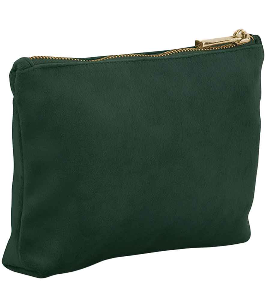BagBase Velvet Accessory Bag | Dark Emerald