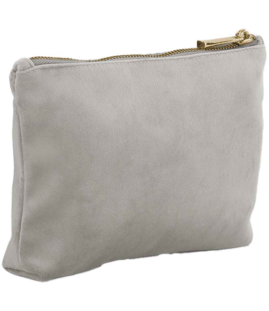 BagBase Velvet Accessory Bag | Moonstone