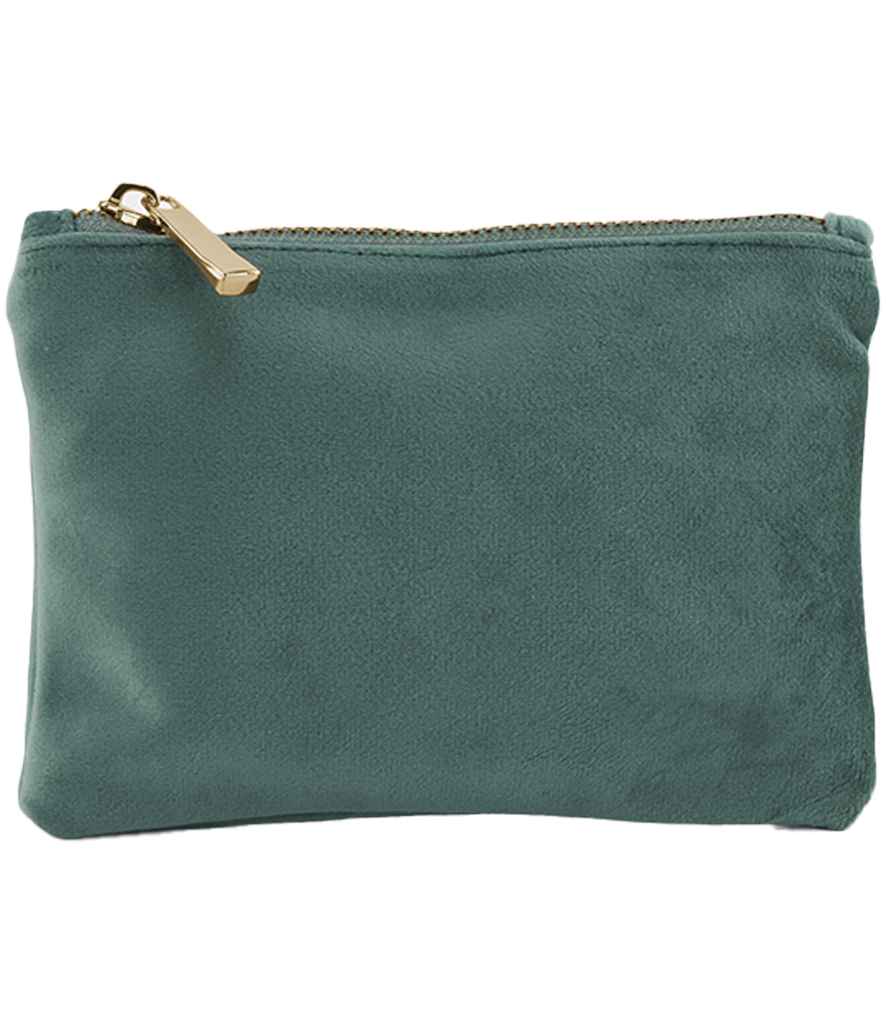 BagBase Velvet Accessory Pouch | Jade