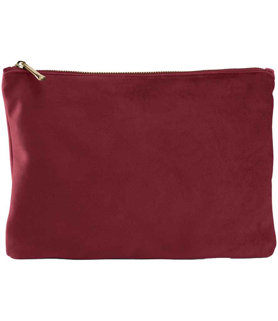 BagBase Velvet Accessory Pouch | Ruby Red