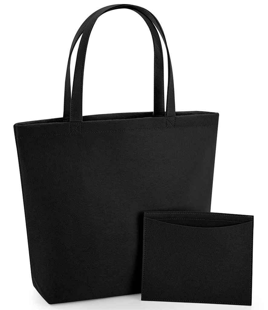 BagBase Felt Shopper | Black