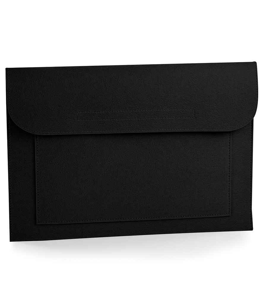 BagBase Felt Laptop/Document Slip | Black