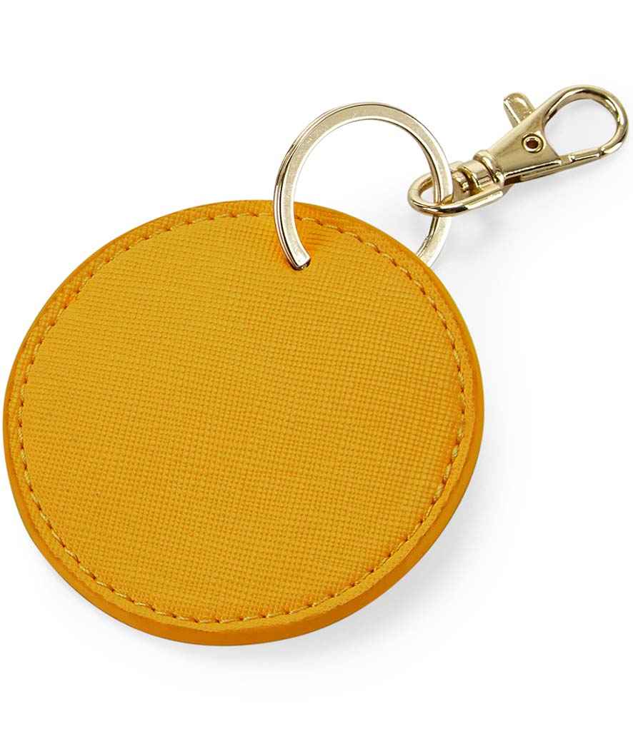 BagBase Boutique Circular Key Clip | Mustard