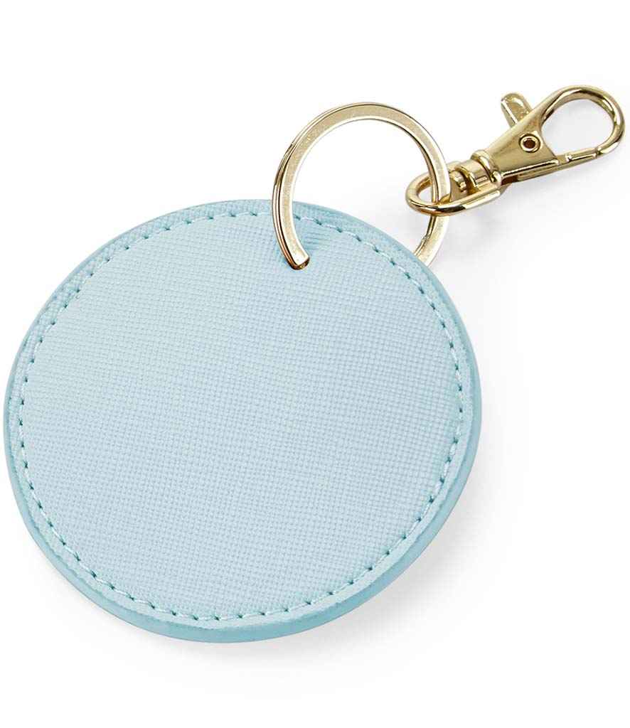 BagBase Boutique Circular Key Clip | Soft Blue