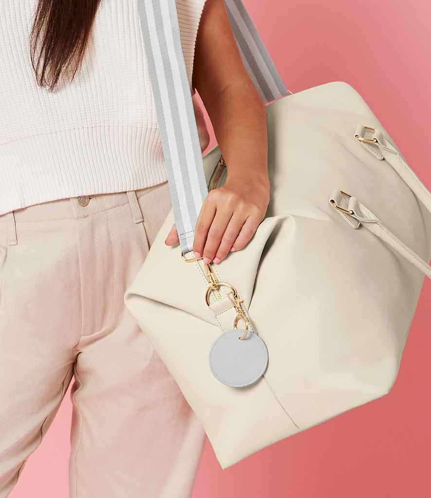 BagBase Boutique Circular Key Clip | Soft Grey