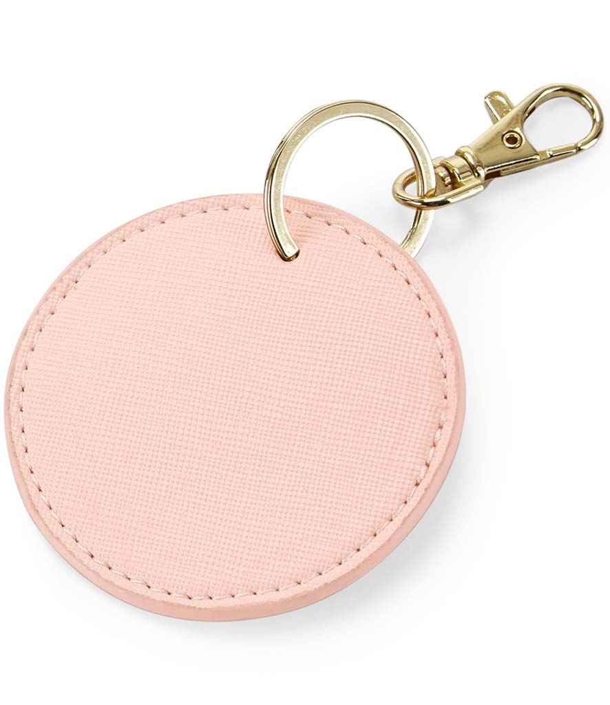 BagBase Boutique Circular Key Clip | Soft Pink