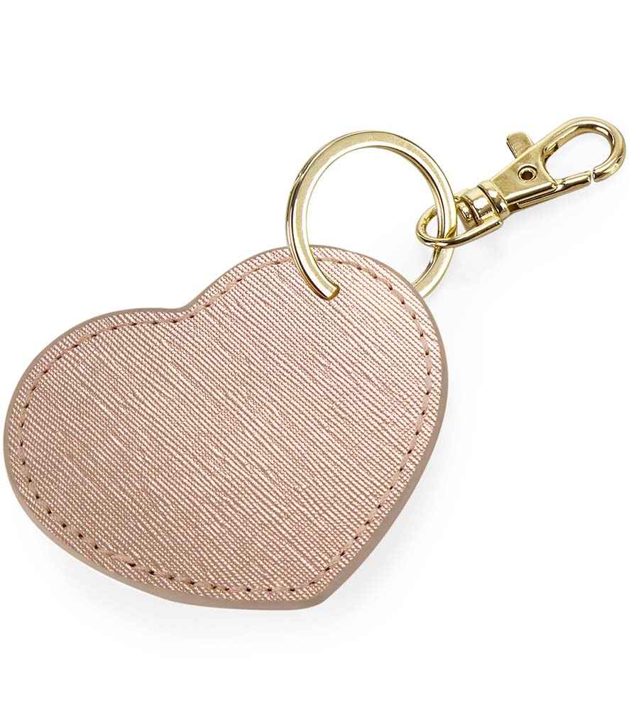 BagBase Boutique Heart Key Clip | Rose Gold