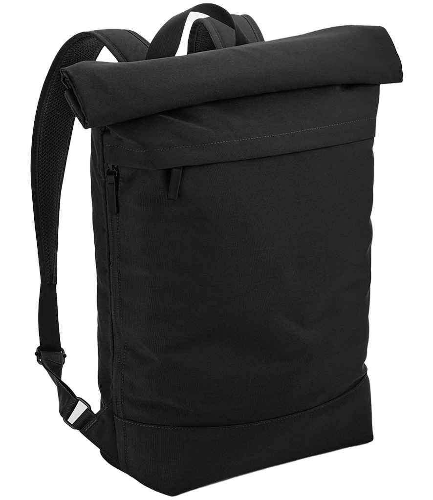 BagBase Simplicity Roll-Top Backpack | Black