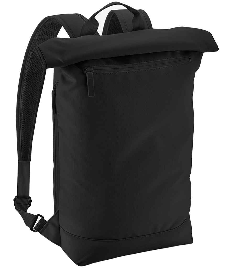 BagBase Simplicity Roll-Top Backpack Lite | Black