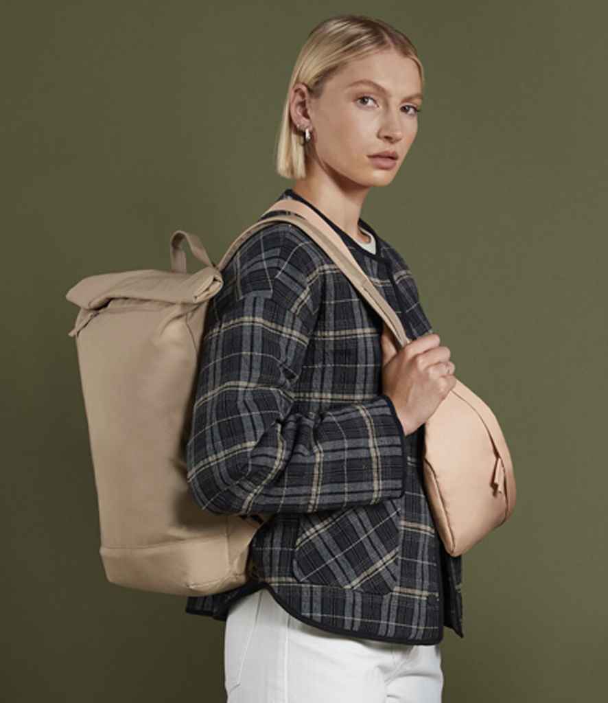BagBase Simplicity Roll-Top Backpack Lite | Hazelnut