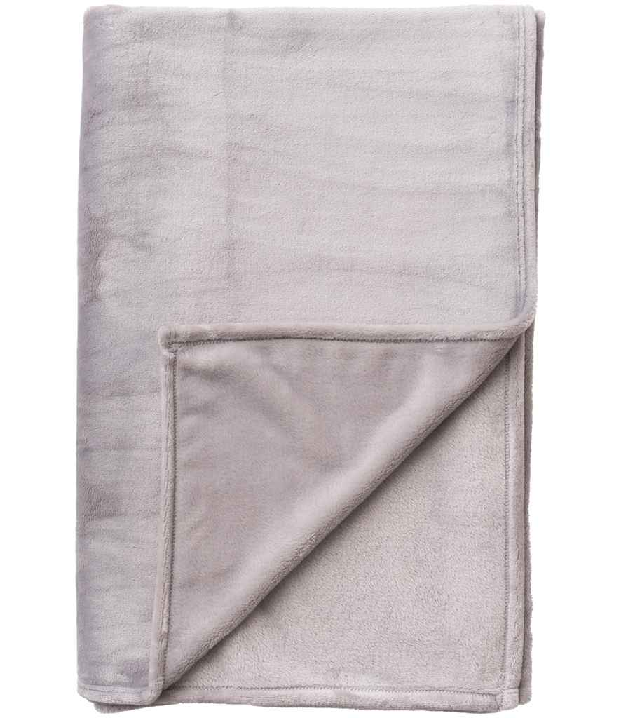 Brand Lab Extra Large Plush Fleece Blanket | Silver Grey