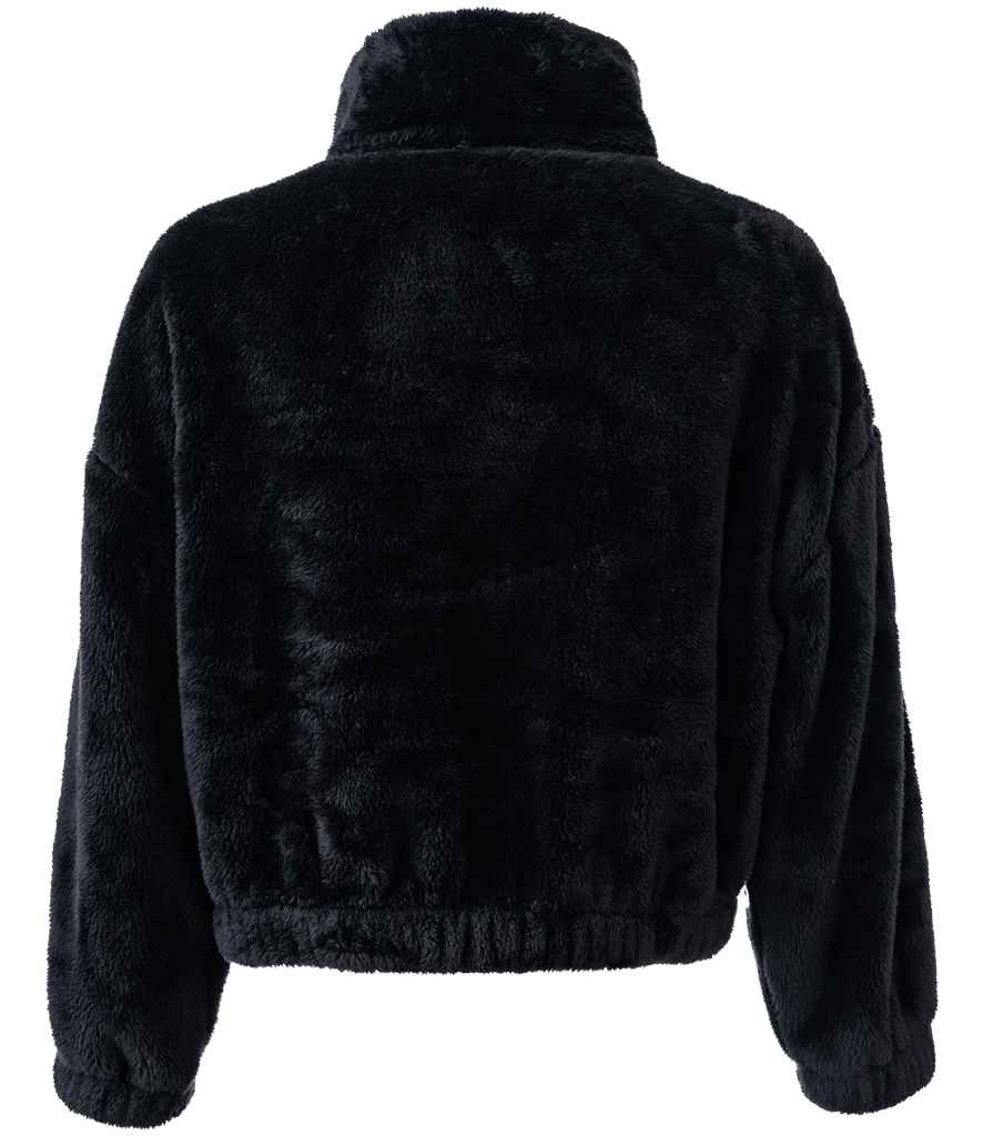 Brand Lab Ladies Fluffy 1/4 Zip Fleece | Black