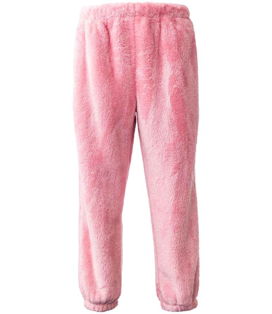 Brand Lab Unisex Fluffy Fleece Joggers | Blush Pink