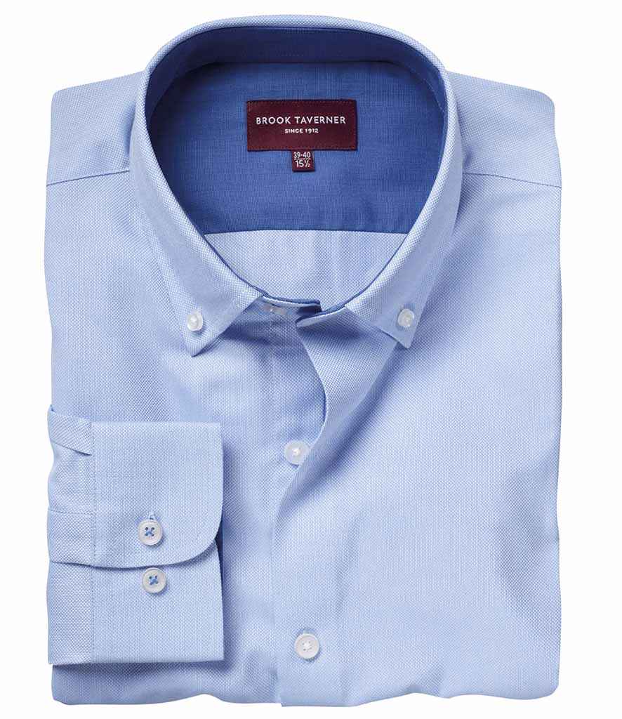 Brook Taverner Toronto Long Sleeve Oxford Shirt | Sky Blue