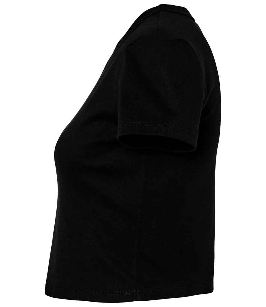 Bella Ladies Micro Rib Baby T-Shirt | Solid Black Blend
