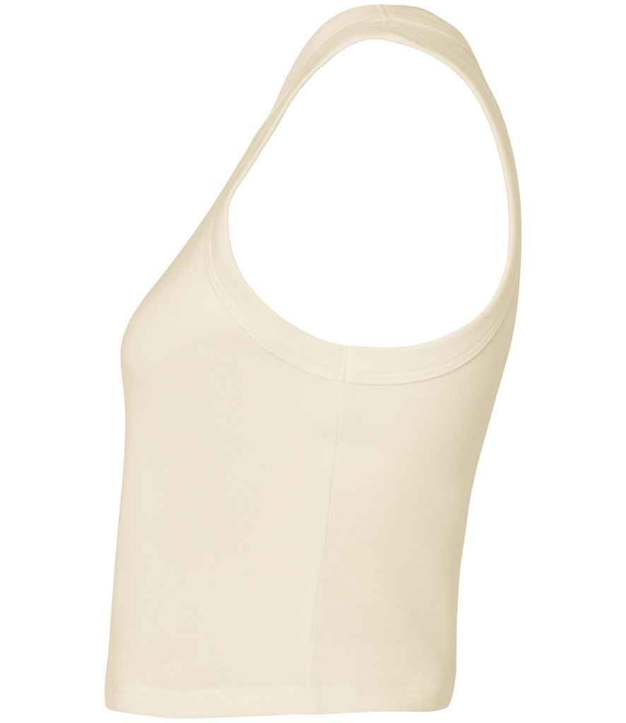 Bella Ladies Micro Rib Racer Tank Top | Solid Natural Blend
