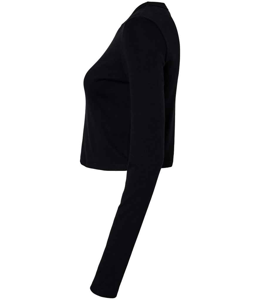 Bella Micro Rib Long Sleeve Baby T-Shirt | Solid Black Blend