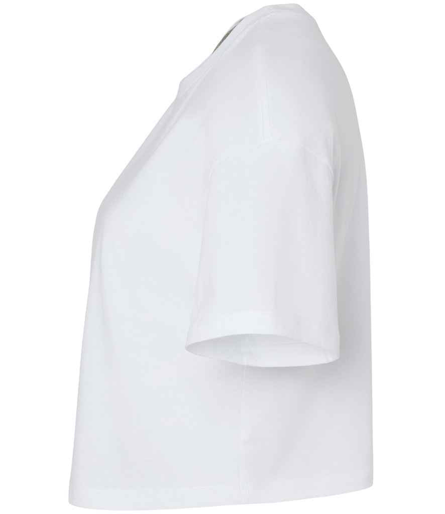 Bella Ladies Jersey Cropped T-Shirt | White