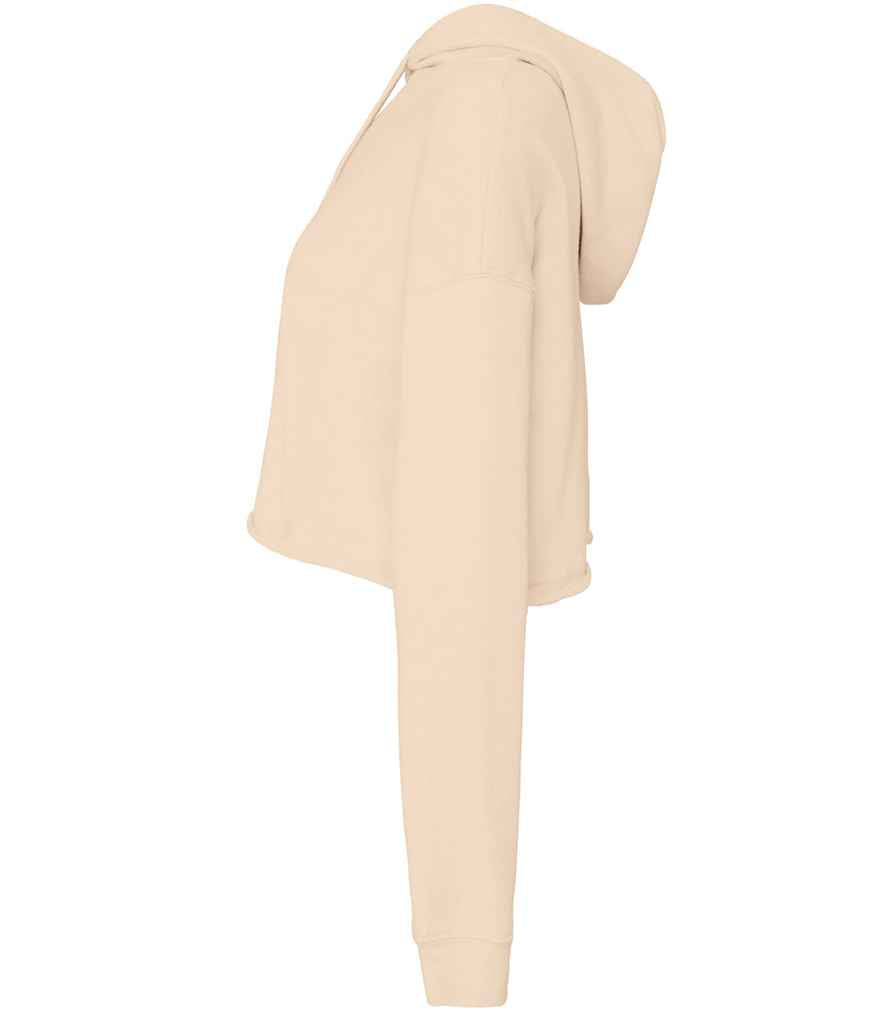 Bella Ladies Cropped Hoodie | Heather Dust