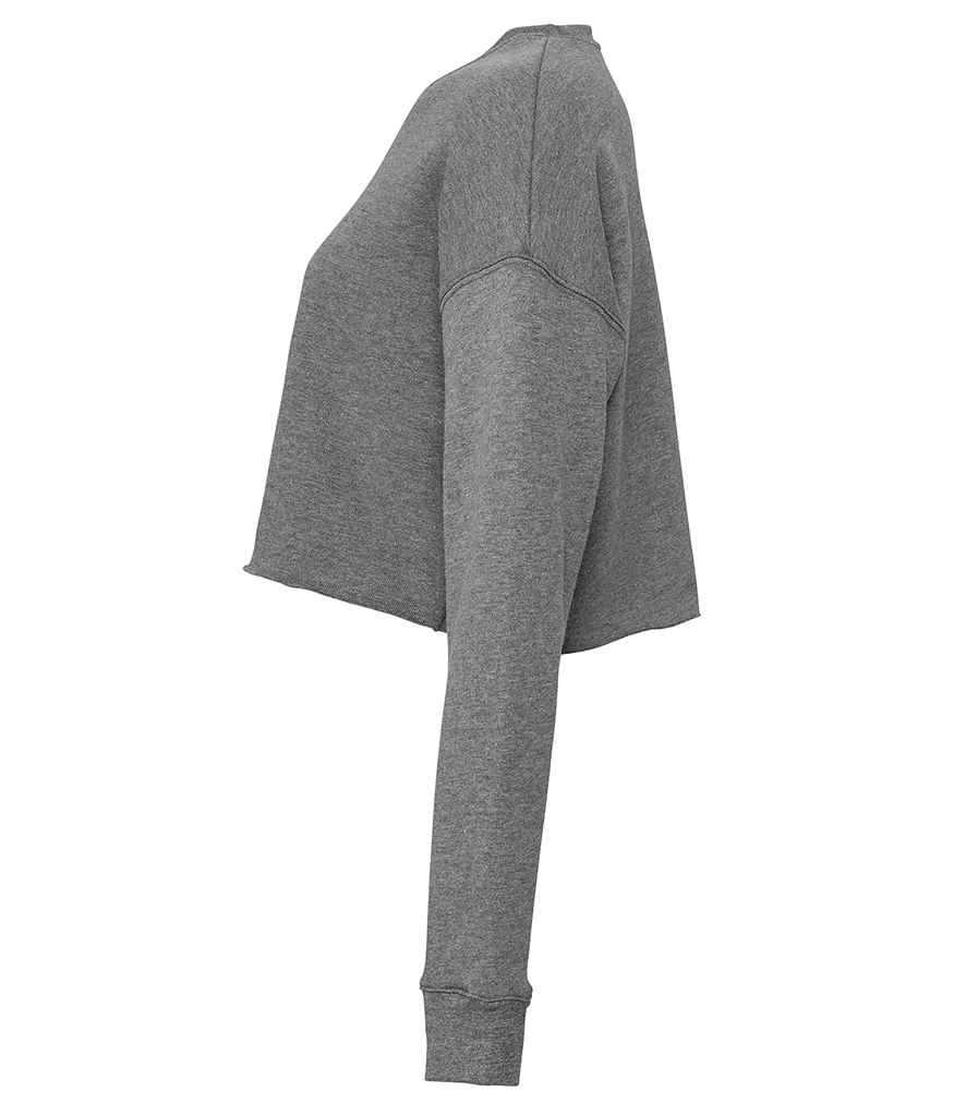 Bella Ladies Cropped Sweatshirt | Deep Heather