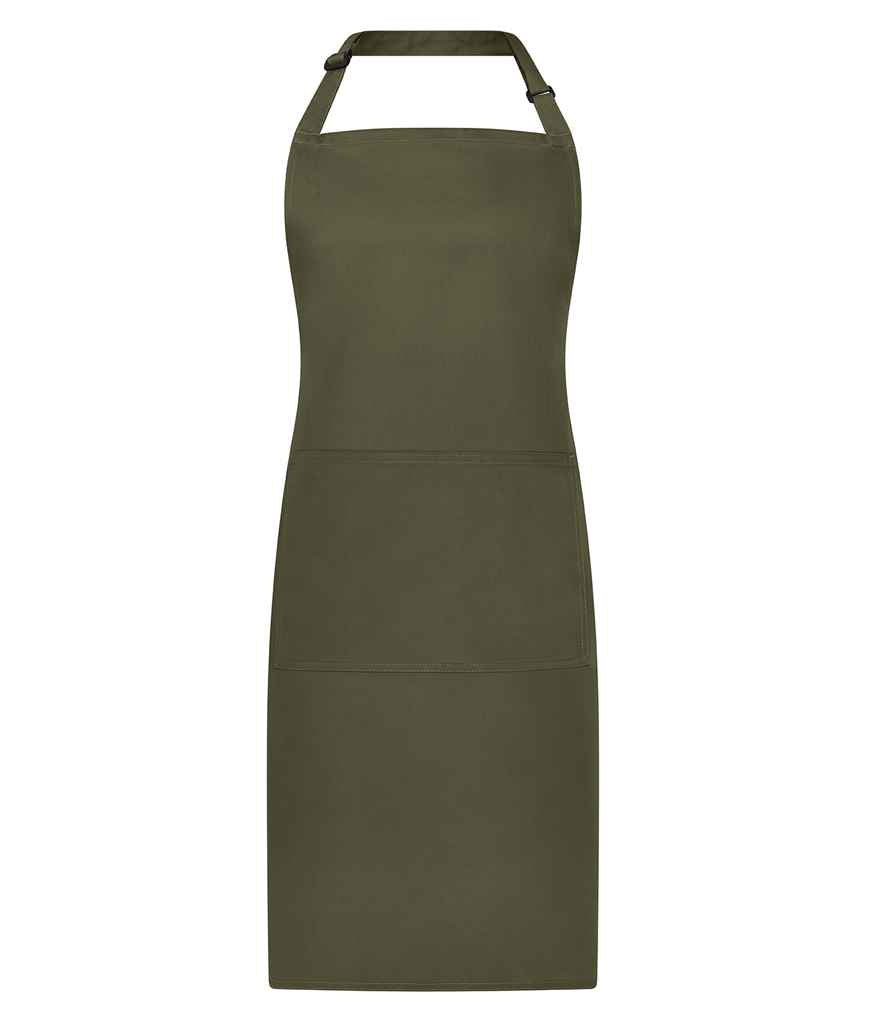 Brand Lab Adjustable Bib Pocket Apron | Olive Green