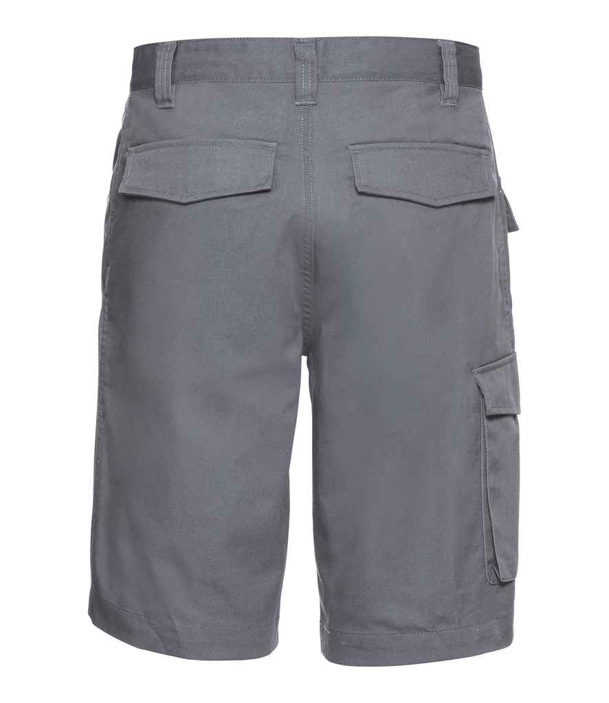 Russell Workwear Poly/Cotton Shorts | Convoy Grey