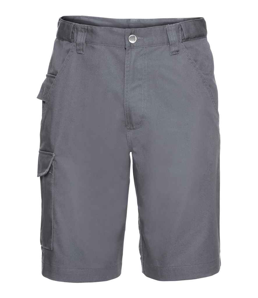 Russell Workwear Poly/Cotton Shorts | Convoy Grey