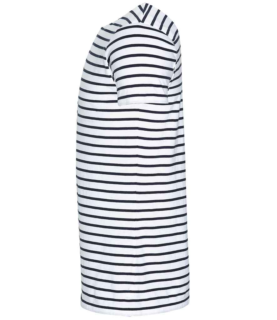 SOL'S Miles Striped T-Shirt | White/Navy