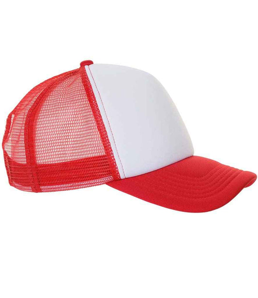 SOL'S Bubble Contrast Cap | White/Red