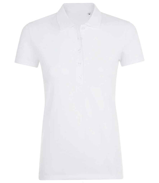 SOL'S Ladies Phoenix Piqué Polo Shirt | White