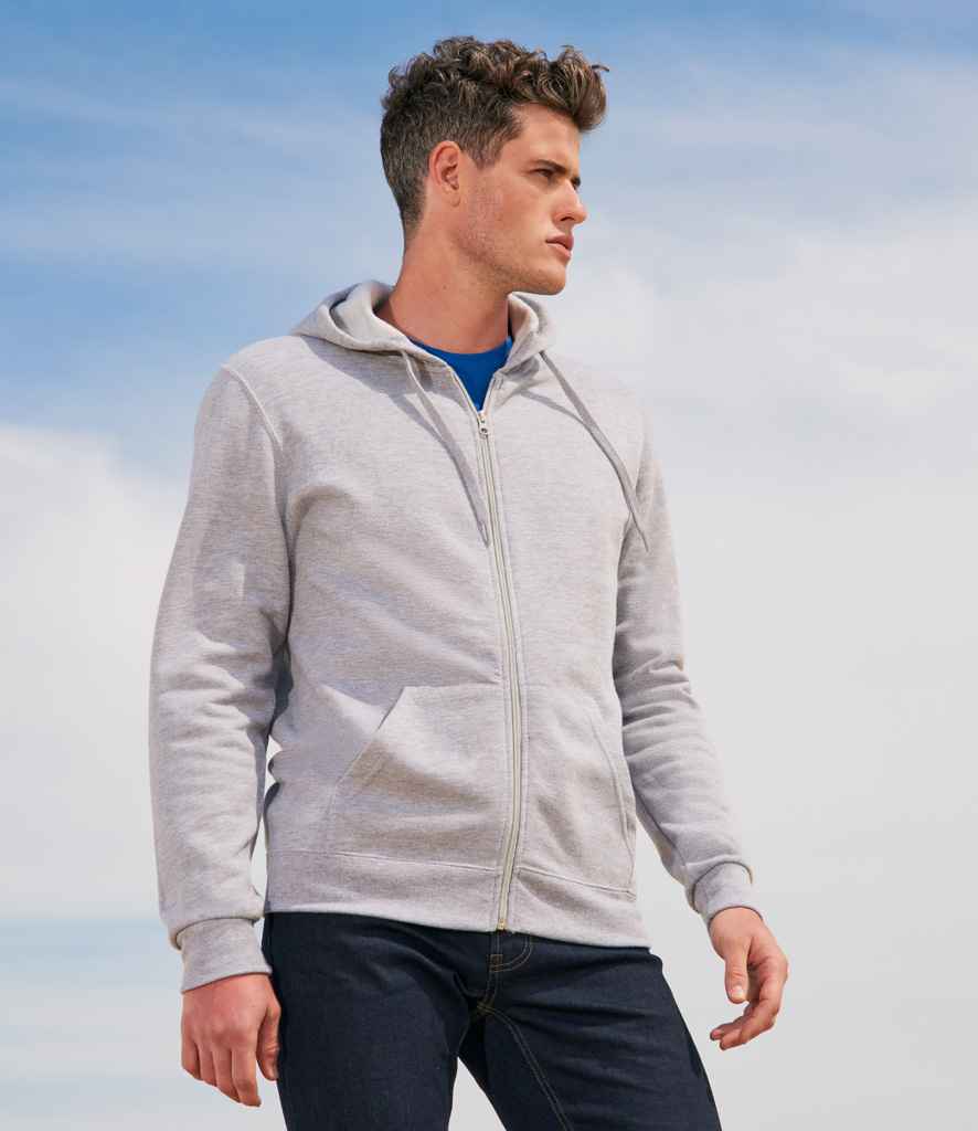 SOL'S Stone Zip Hooded Sweatshirt | Grey Marl